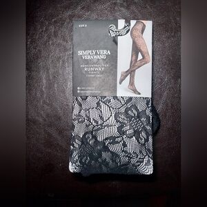 Simply Vera Vera Wang Black Lace Tights